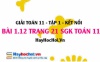 Bài 1.12 SGK Toán 11 tập 1 Kết nối tri thức